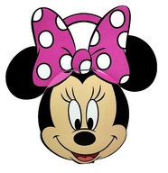 Omaľovánka Disney Minnie Mouse s rukoväťou, zapínanie na suchý zips, 40 strán