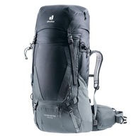 Damski plecak trekkingowy Deuter Futura Air Trek 45+10 SL - Black-Graphite