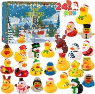 Adventný kalendár 2023, 24 dní, Vianoce, odpočítavanie s 24 kačicami