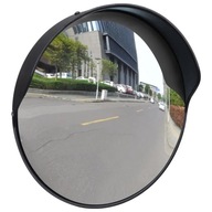 Konvexné cestné zrkadlo 30 cm čierne