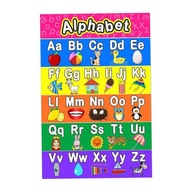 Angażujące plakaty edukacyjne dla dzieci w wieku przedszkolnym, alfabet w