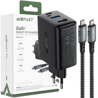 ACEFAST 2V1 NABÍJAČKA SIEŤOVÁ 65W USBC/USB ADAPTÉR HDMI4K60HZ+KÁBEL ČIERNA