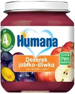 HUMANA DESEREK PO 4 MIESIĄCU JABŁKO-ŚLIWKA 125G