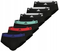 adidas> BAVLNENÉ NOHAVIČKY PÁNSKE SLIPY SET 6PAK - M