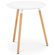 Stolík škandinávsky stôl do obývacej izby kancelárie moderný okrúhly pr. 60 cm v.