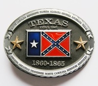 TEXAS REBEL USA stan klamra zapinka kopla do pasa