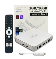 Homatics 4K BOX R 2GB/16GB + DVB-T2 biały+ pilot numeryczny biały