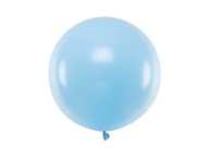 BALON GUMOWY GIGANT PASTELOWY 60cm 1szt BABYSHOWER WESELE URODZINY BŁĘKITNY