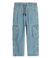 COOL CLUB Spodnie jeansowe chłopięce niebieskie pull on regular denim r 104