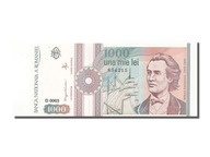 Banknot, Rumunia, 1000 Lei, 1991, 1991-09-01, UNC(