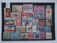 USA - zestaw 29 znaczków - nr Y - kasowane