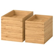 IKEA DRAGAN Kúpeľňové boxy bambusové 2ks