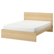 IKEA MALM Rám postele vysoký dub a biely 180x200 cm