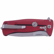 Nóż LionSteel SR22A Red Aluminum, Satin Sleipner b