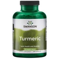 Swanson KURKUMA Turmeric 720 mg AŻ 240 kapsułek Zdrowa wątroba Oczyszczenie