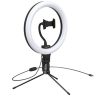 Lampa i statyf do smartfona foto video live stream