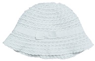 H&M roztomilý biely klobúk Prelamovaná čiapka J.NOWY 49-50 86-92