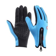Rękawice rowerowe pełne B-Forest niebieskie roz XL