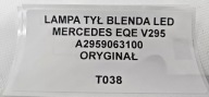 light rear part cap LED MERCEDES EQE V295 A2959063100