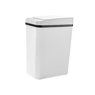 Kúpeľňový inteligentný odpadkový kôš šetriaci priestor úzky odpadkový kôš automatický biely