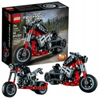 LEGO TECHNIC ZESTAW KLOCKÓW 2W1 MOTOCYKL MOTOR CHOPPER ŚCIGACZ MOTOROWER