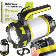 AKKUMULÁTOROS ZSEBLÁMPA LED POWERBANK USB