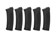 Sada 5 zásobníkov S-Mag Mid-cap na 175 guličiek pre sériu J - čierna