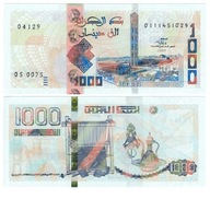 ALGIERIA 1000 Dinars 2018 P-146 (2) UNC