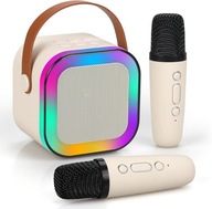 Mini Zestaw Do Karaoke 2szt Mikrofony + Głośnik Bezprzewodowy z Bluetooth