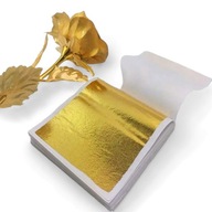 Złote płatki złota folia do decoupage 100 szt