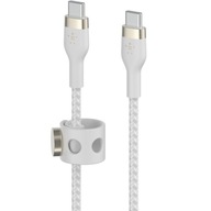 Kabel Belkin do iPhone 15/ Plus/ Pro/ Pro Max, Flex USB-C / USB-C, 60W, 3m