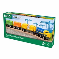 BRIO KOLEJKA TRZYWAGONOWY POCIĄG TOWAROWY 33982