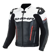 SHIMA SKÓRZANA KURTKA MOTOCYKLOWA MĘSKA BANDIT JACKET BLK WHITE RED 46