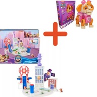 PSI PATROL DUŻA WIEŻA LIBERTY POMS WYRZUTNIA KOTKÓW + FIGURKI + PUZZLE 3D