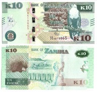 ZAMBIA 10 KWACHA 2020 P-58 UNC