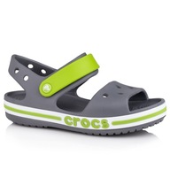 Sandały, buty dziecięce Crocs Crocband 205400025 szary zielony