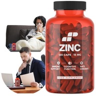 Cynk + odporność włosy 120 kapsułek zinc SKÓRA na TESTOSTERON PAZNOKCIE MP
