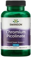 Swanson Pikolinian Chromu 200mcg 200 kapsułek