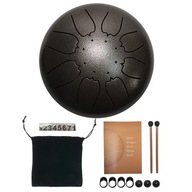 Steel Tongue Drum Set 6 Inch 8 Tune Handpan Drum Pad Tank with Drumstick