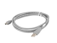 Kabel USB 2.0 Lanberg mini AM-BM 1,8m szary