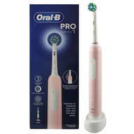 Elektrická rotačná zubná kefka Oral-B Pro 1 Pink Cross Action ružová