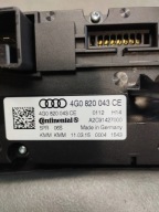 Audi A6 C7 4G COMANDI CLIMA 4G0820043CE