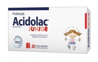 Acidolac Junior jahodová príchuť, 20 tabliet