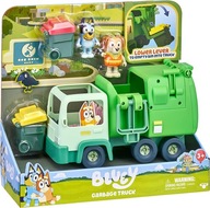 BLUEY SMETIARSKE AUTO SET SO SMETIARSKE AUTO GARBAGE TRUCK BLUE BINGO FIGÚRKY