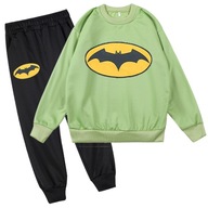 Súprava pre staršie dieťa:bluza s kapucňou a nohavice s potlačou Batmana