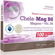 OLIMP Chela-Mag B6 30caps MAGNESIUM VITAMIN B6 MÁ ANTISPAZMODICKY ÚČINOK NA KOSTI