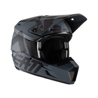 LEATT KASK MOTO 3.5 V22 HELMET GHOST KOLOR CZARNY ROZMIAR M (57-58 cm)