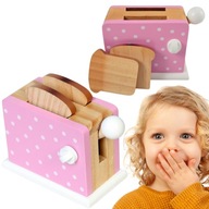 MAGNI Toster zabawkowy dla dzieci do zabawy w kuchnie różowy