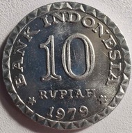 0075 - Indonezja 10 rupii, 1979