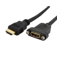 StarTech HDMIPNLFM3 kabel HDMI 0,9 m HDMI Typu A (Standard) Czarny
